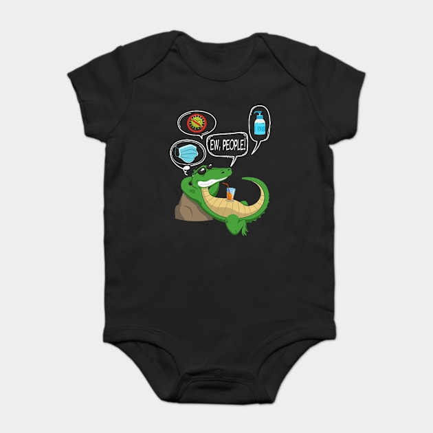 Ew! People Crocodile Funny Baby Bodysuit by gussiemc